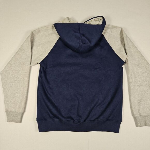 New Dallas Cowboys Hoodie Men's Size Medium Navy Gray Fleece Drawstring Football - Picture 3 of 10